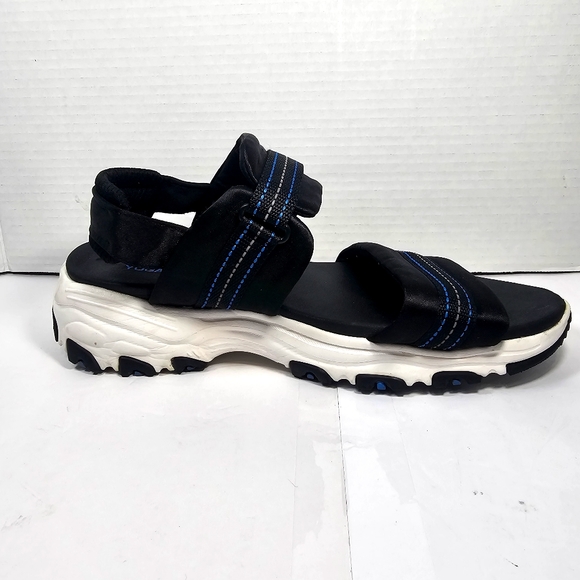 Skechers Black and Blue Women's Sandals - Picture 10 of 10